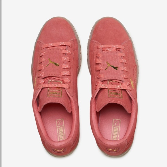 NIB Puma Suede Pink Sneakers - Picture 2 of 4